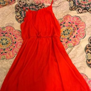 EUC Orange Spaghetti Strap Dress